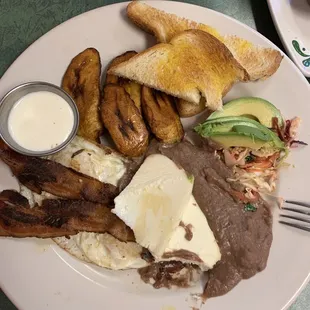 Platter with two eggs