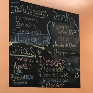 Am assortment of interesting beverages to chose from