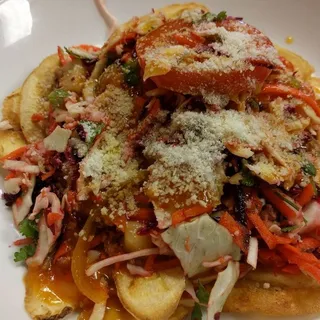 Fried Green Bananas with Seasoned Ground Beef