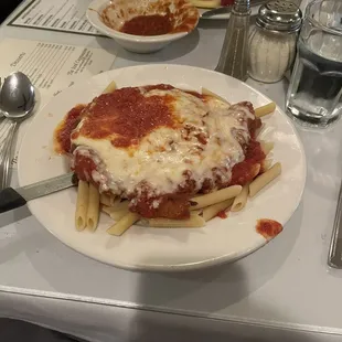 Chicken parm was excellent