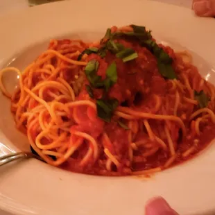 Spaghetti with meat sauce