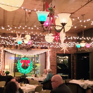 Festive dinning room