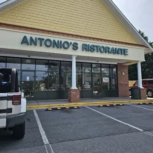 the front of the restaurant