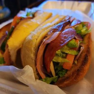 &quot;Goodfather&quot; Hoagie: ham, turkey, salami &amp; roast beef