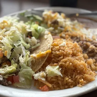 Beef taco plate!