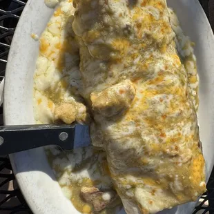 Chili verde burrito