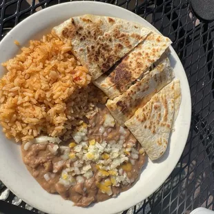 Quesadilla plate