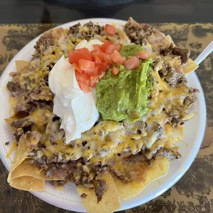 Large Carne Asada Nachos!!