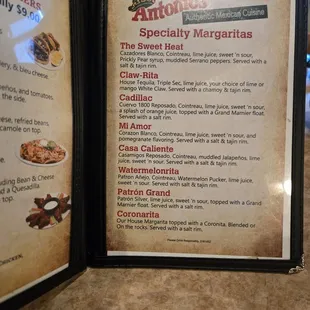 sandwiches, menu