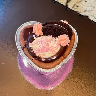 Little ganache chocolate cheesecake