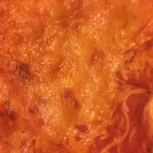 Cheddar cheese on regular pizza