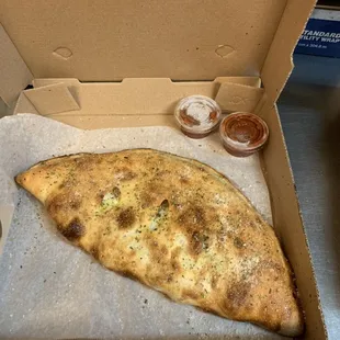 Fresh calzones!! Build your own  starting at $8.99!! Big enough for two!