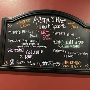 Specials.