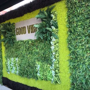 Background for patio seating