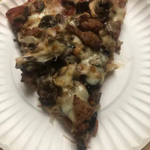 Pepperoni sausage olives mushrooms