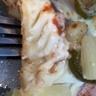 Disgusting raw pizza