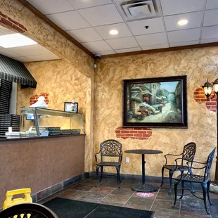 the interior of a restaurant