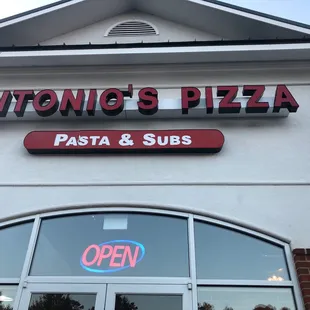 the front of the restaurant