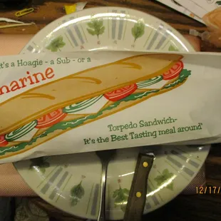 Antonio's Steak Supreme (sub). All wrapped up