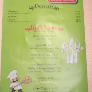 Antonio's Pizza: Menu panel 6