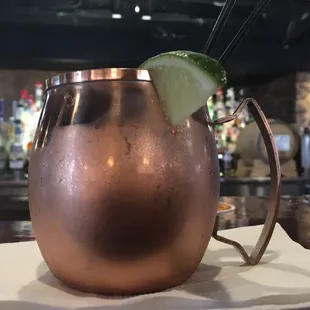 Moscow mule- was good and cold.