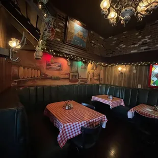 the dining area