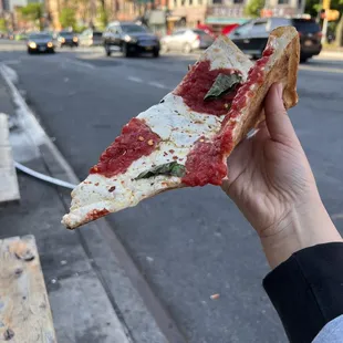 a slice of pizza