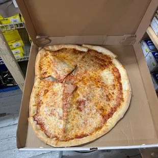 Look at this pizza. Is this What you want your customers to see when they get a delivery?! This is how we got our pizza today. LOOK!