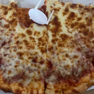 a cheese pizza
