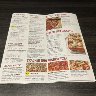 Menu Page 2 of 3