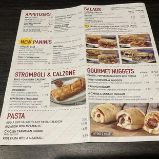 Menu Page 1 of 3