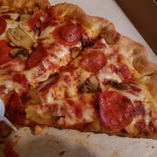 a slice of pizza