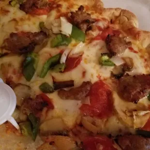 pizza, food