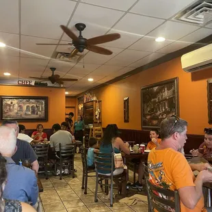 people sitting at tables