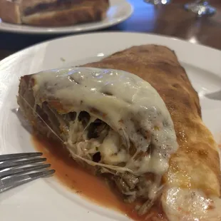 Stromboli, meatball