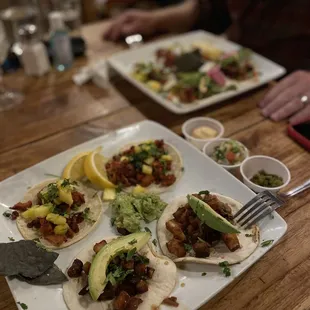 Street Tacos Pork Belly and Pastor