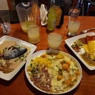 Green Chile Chicken Mango Enchiladas