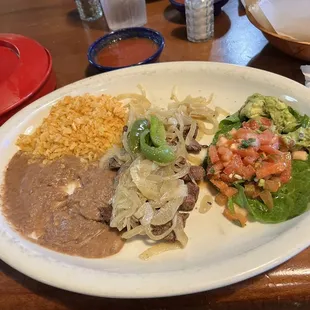 Lunch beef fajitas