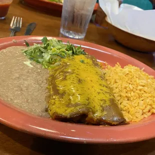 Cheese enchiladas special every Wednesday