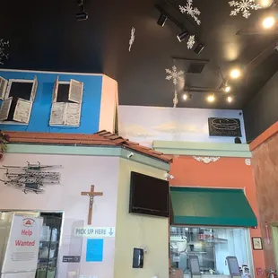 sushi and sashimi, outside