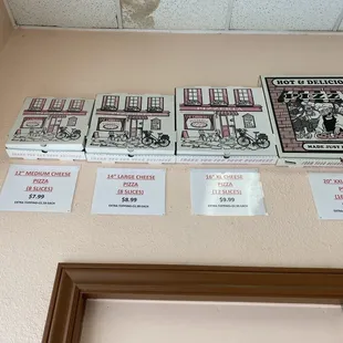 Pizza prices