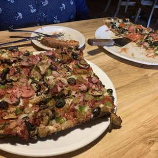 Small Square Colossal and half of Small Round Veggie