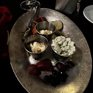 Cups of cold tasteless butter