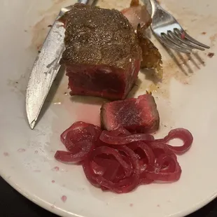 This was ordered medium. Could not eat.