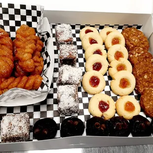 a variety of pastries