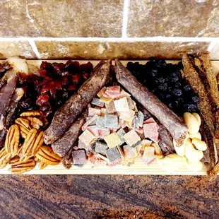 a variety of snacks