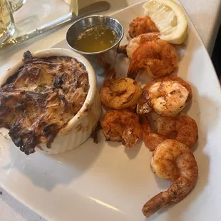 Broiled Shrimp dinner