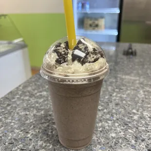 Cookies and cream milkshake