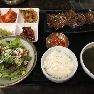 Signature Marinated Galbi Lunch