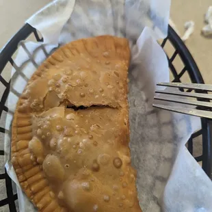 Beef and cheese empanada